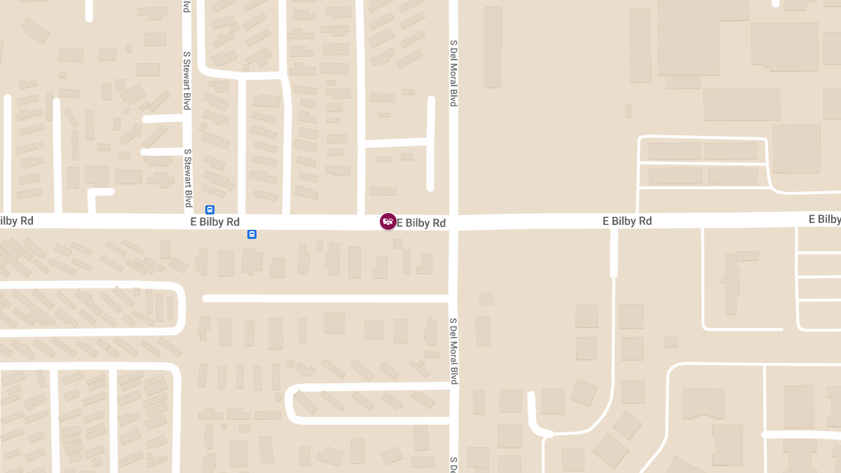 Vehicle Crash With Injuries at 1725 East Bilby Rd