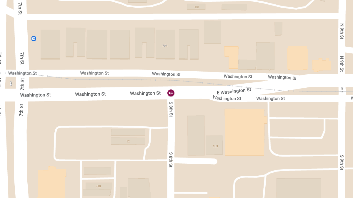 Vehicle Crash With Injuries at S 8th St & E Washington St