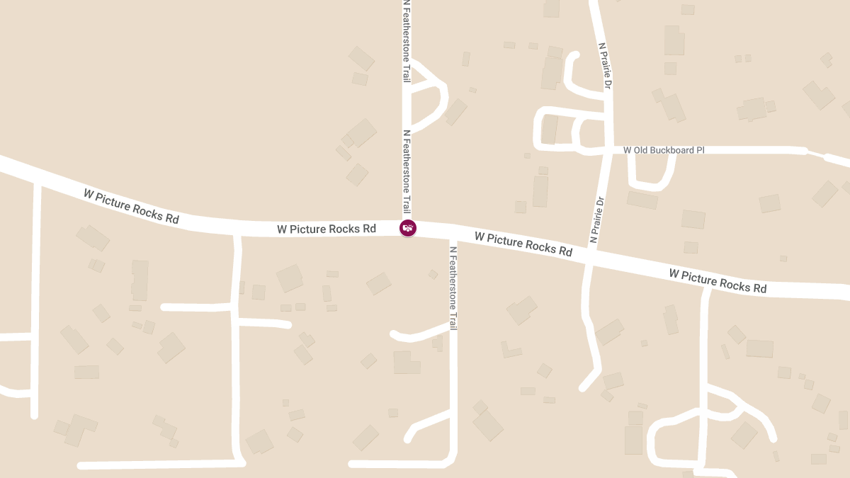 Vehicle Crash With Injuries at W Picture Rocks Rd & N Featherstone Trl