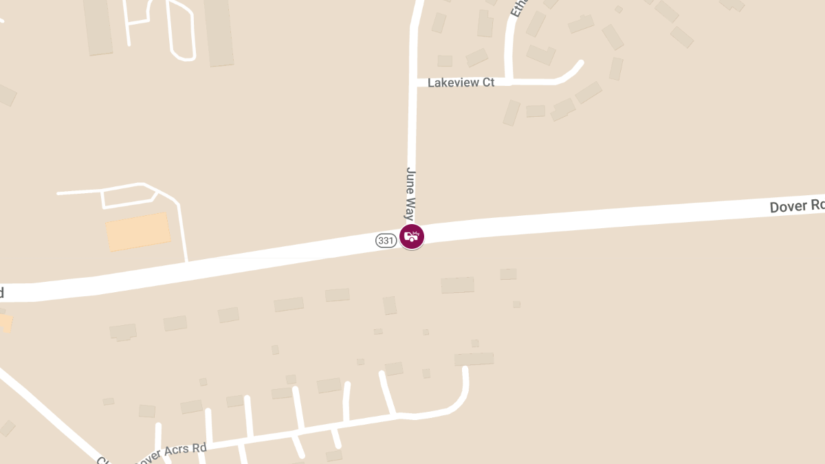 Vehicle Crash at Dover Rd and June Way