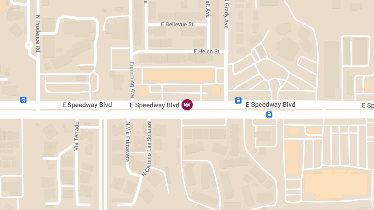 Vehicle Crash with Injuries at 7700 East Speedway Blvd