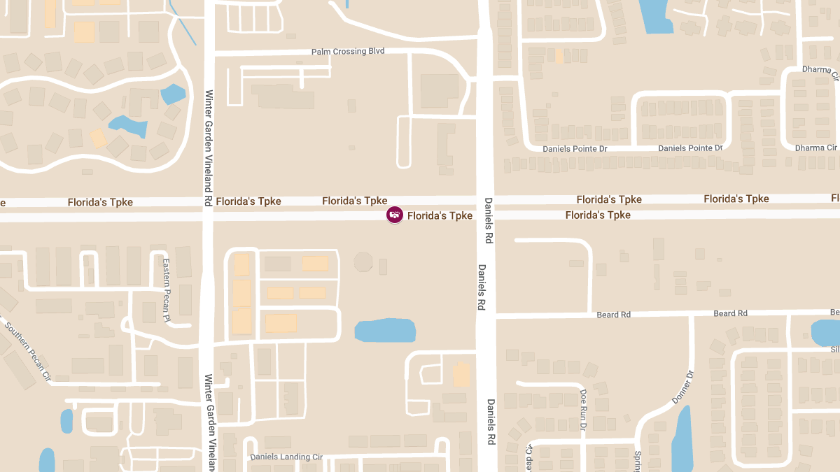 Vehicle Crash with Injuries at Florida's Turnpike NB Exit Ramp 267B