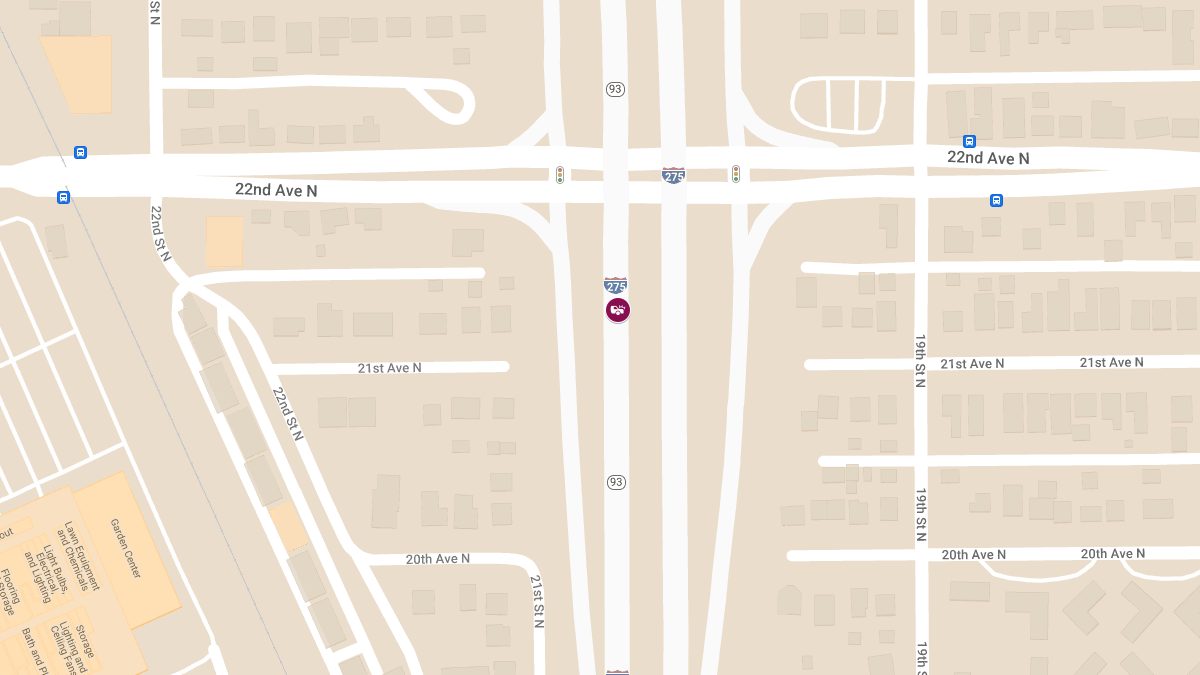Vehicle Crash with Injuries on I-275 SB at MM25