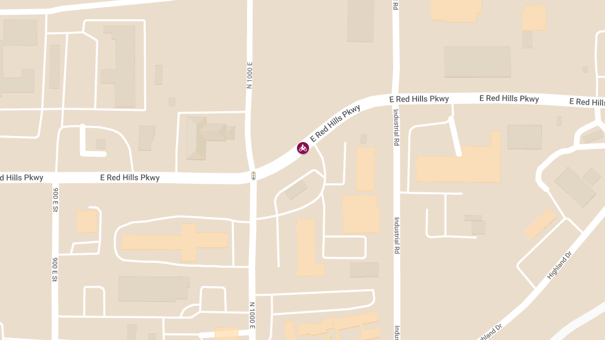 Vehicle vs Motorcycle with Injuries at 1000 East Red Hills Pkwy