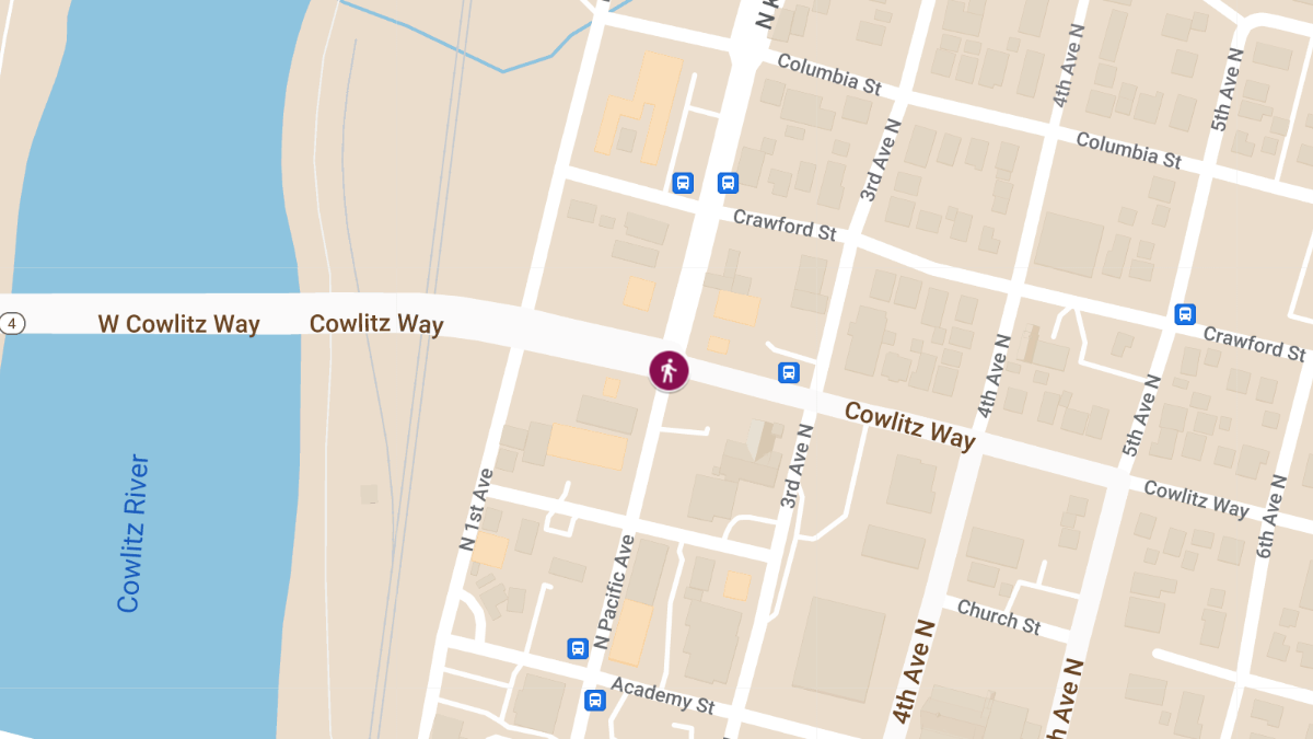 Vehicle vs Pedestrian Accident at Cowlitz Way & N Pacific Ave
