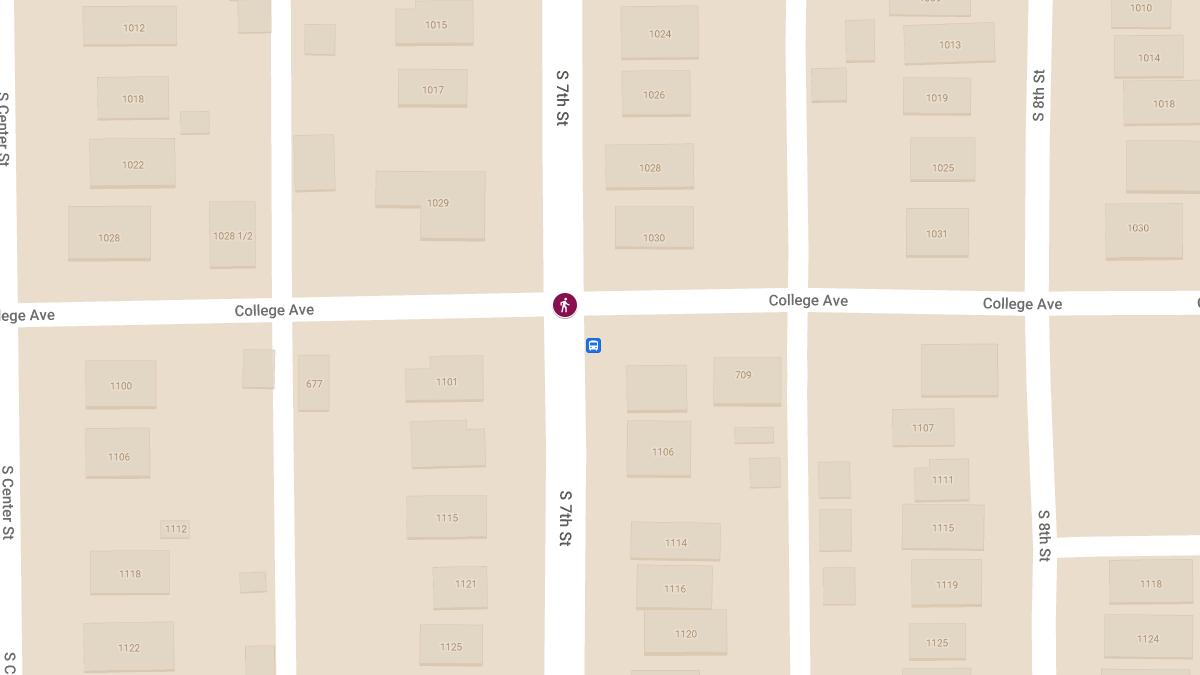 Vehicle vs. Pedestrian Accident at 7th St & College Ave