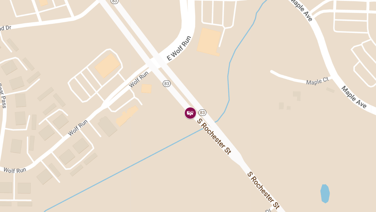 2-Vehicle Accident with Injury at Rochester St S of 43