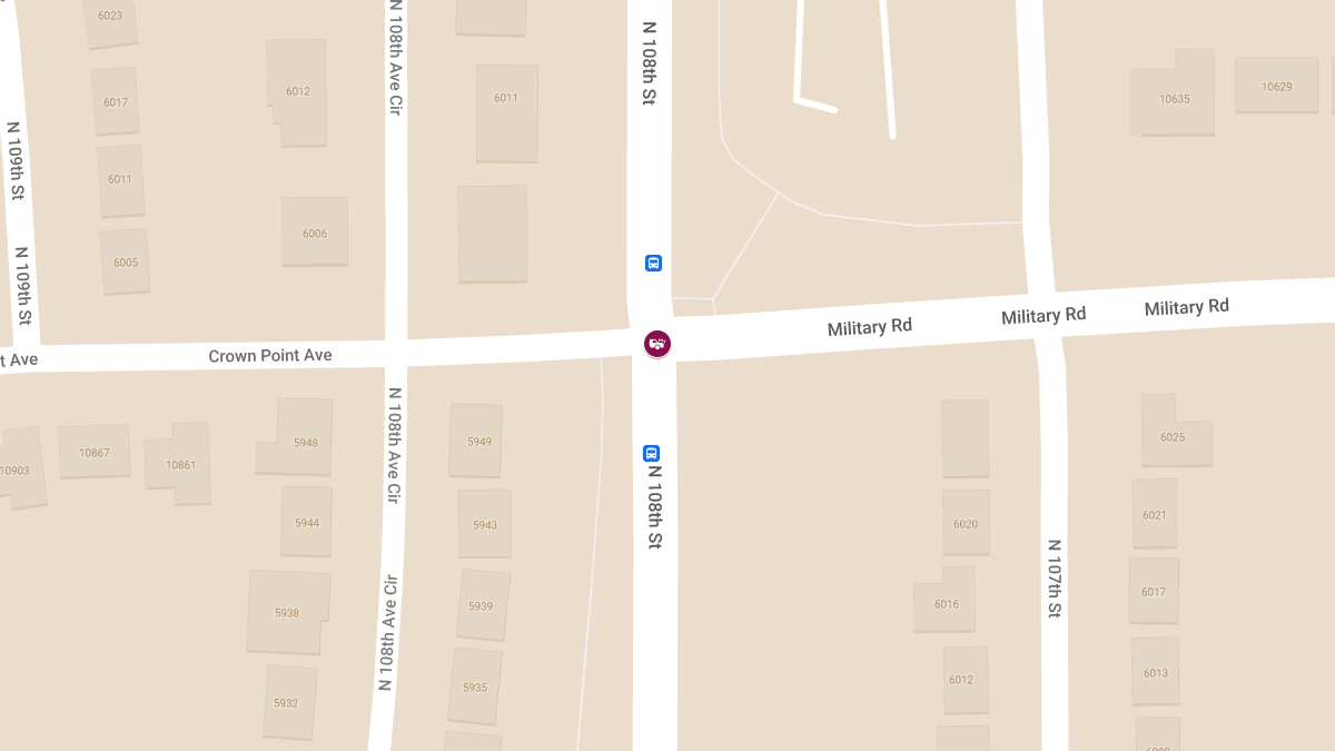 Accident Causes Injury at 108th St & Military Rd