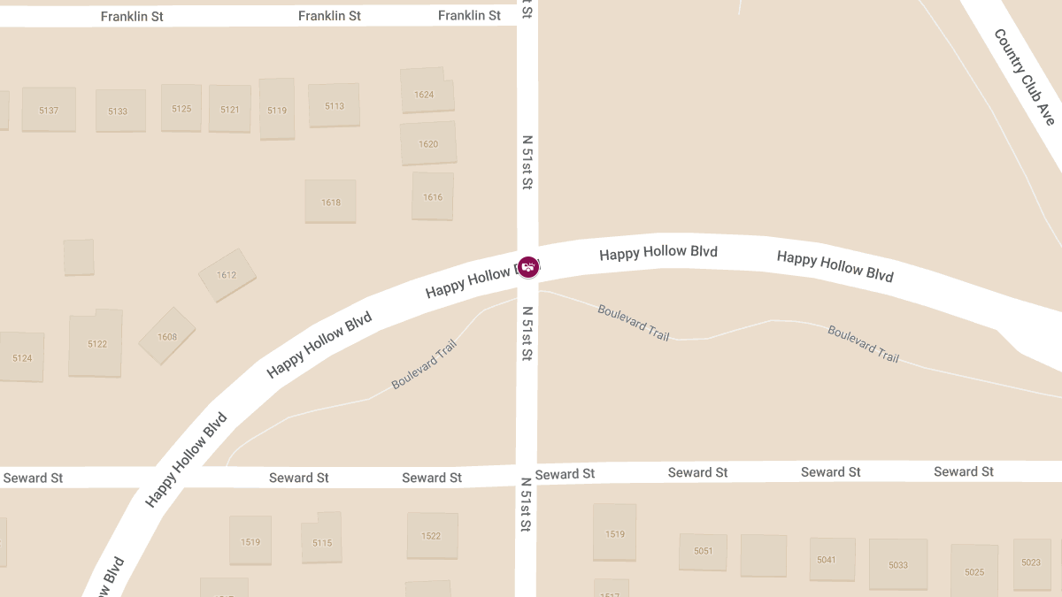 Accident Causes Injury at 51st St & Happy Hollow Blvd