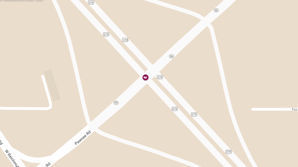 Accident Causes Injury at Hwy 275 & Pawnee Rd