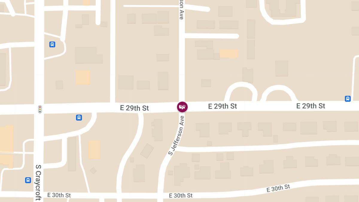 Accident Reported at S Jefferson Ave