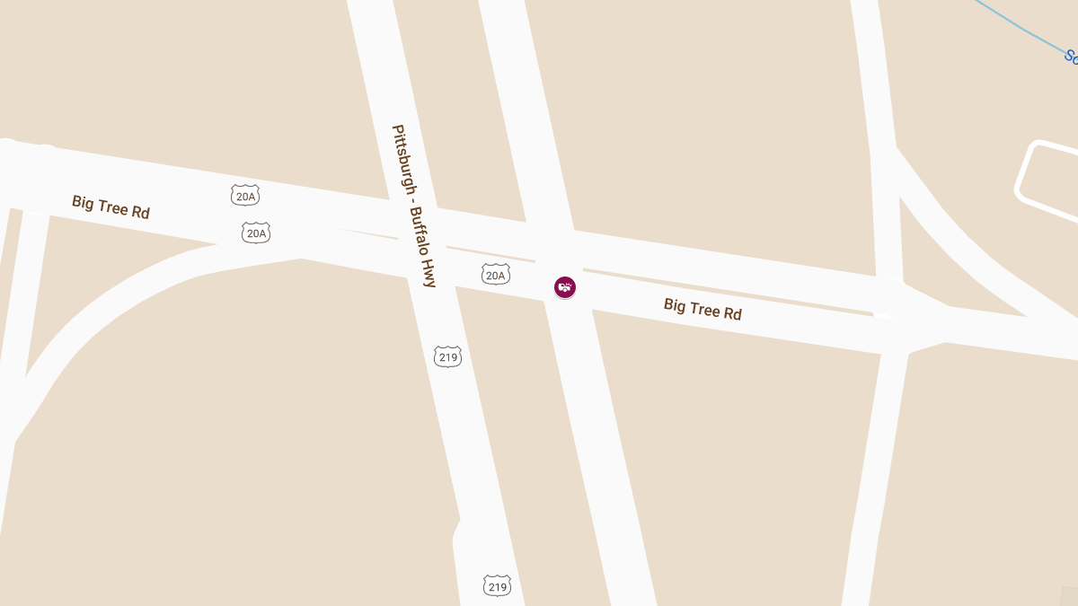 Accident With Injuries at Big Tree Rd EBWB & US 219