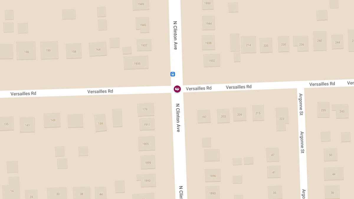 Accident With Injuries at Clinton Ave NBSB & Versailles Road