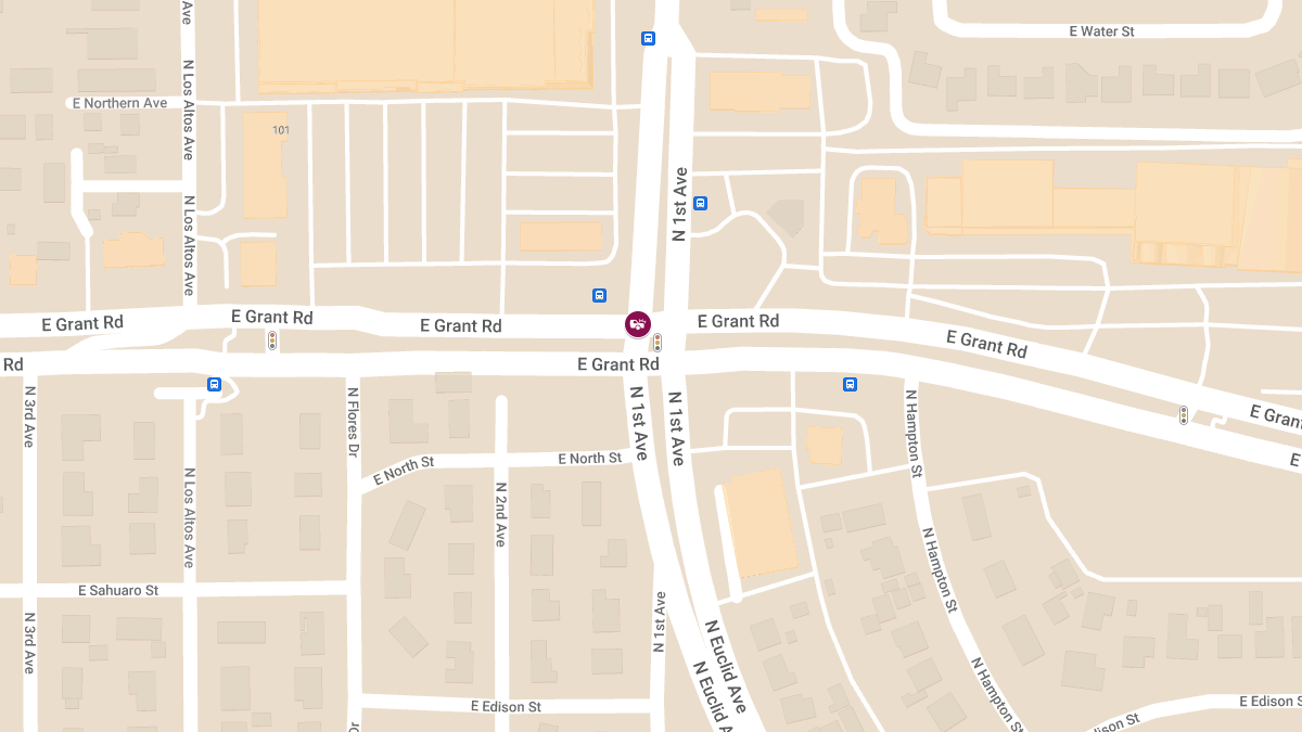 Accident With Injuries at E Grant Rd & N 1st Ave (1)