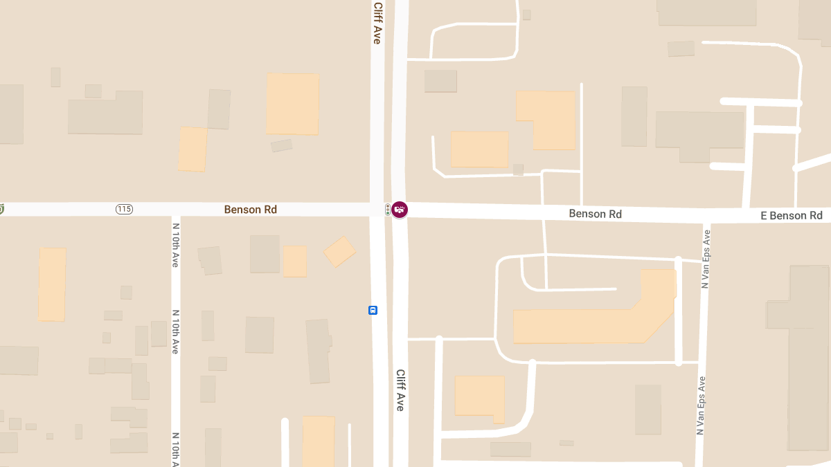 Accident With Injuries at East Benson Rd & North Cliff Ave