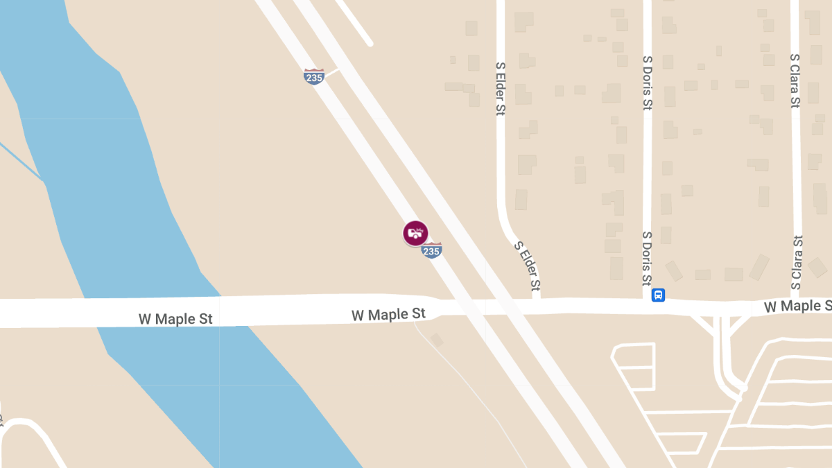 Accident With Injuries at I-235 and Central