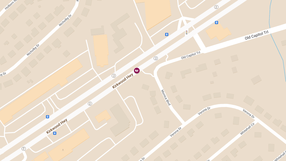 Accident With Injuries at Kirkwood Hwy & Kirkwood Plaza Shopping Center