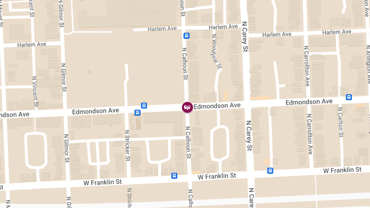 Accident With Injuries at N Calhoun St & Edmondson Ave