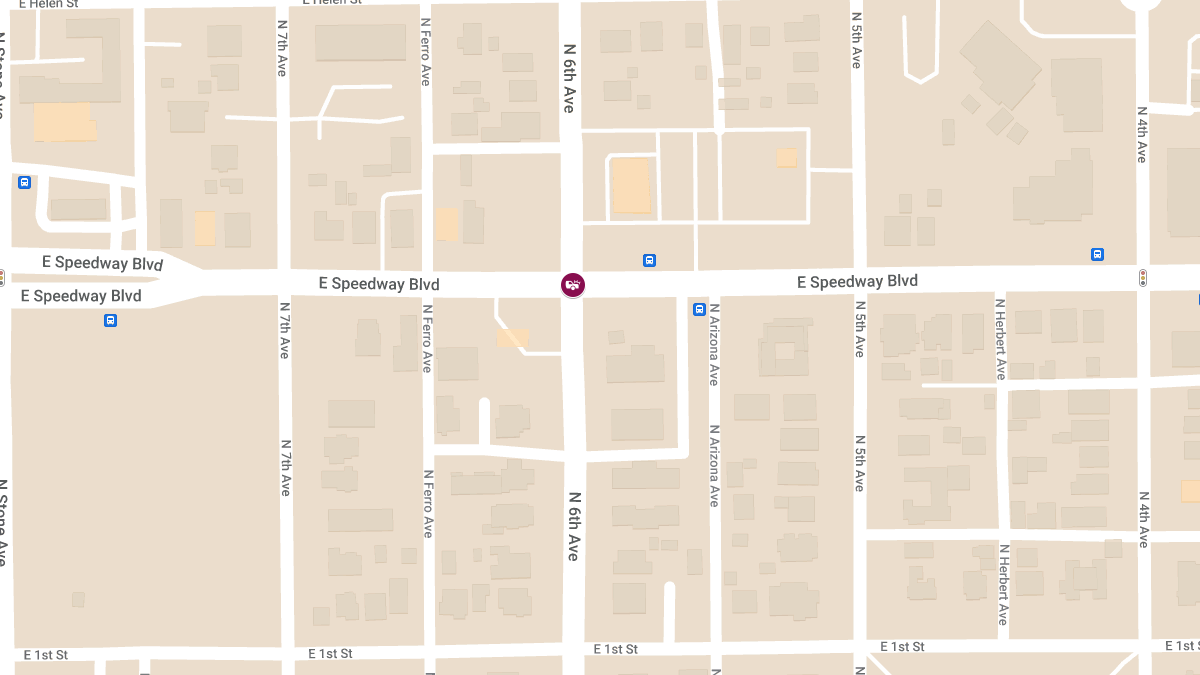 Accident With Injuries at Speedway Blvd & 6th Ave