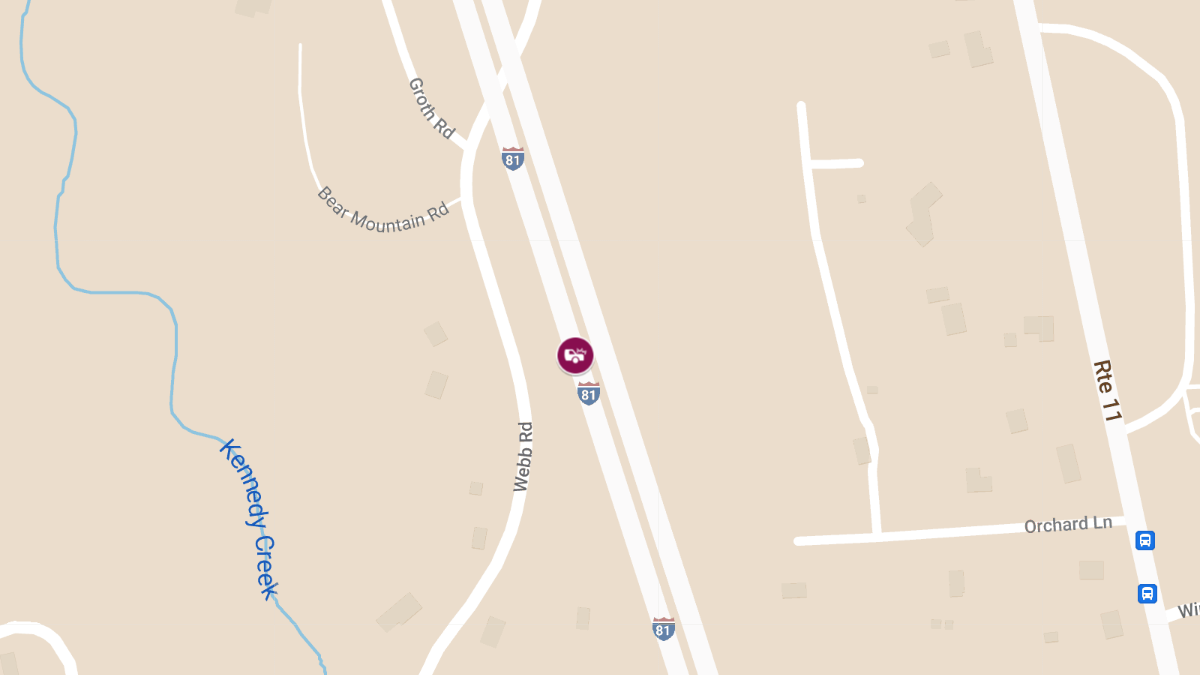 Accident With Injuries on I-81 NB Near Lafayette Rest Area