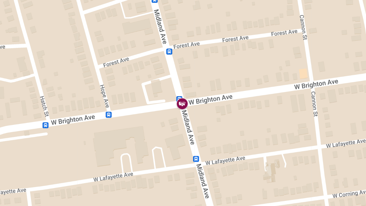 Accident With Injuries on Midland Ave at W Brighton Ave