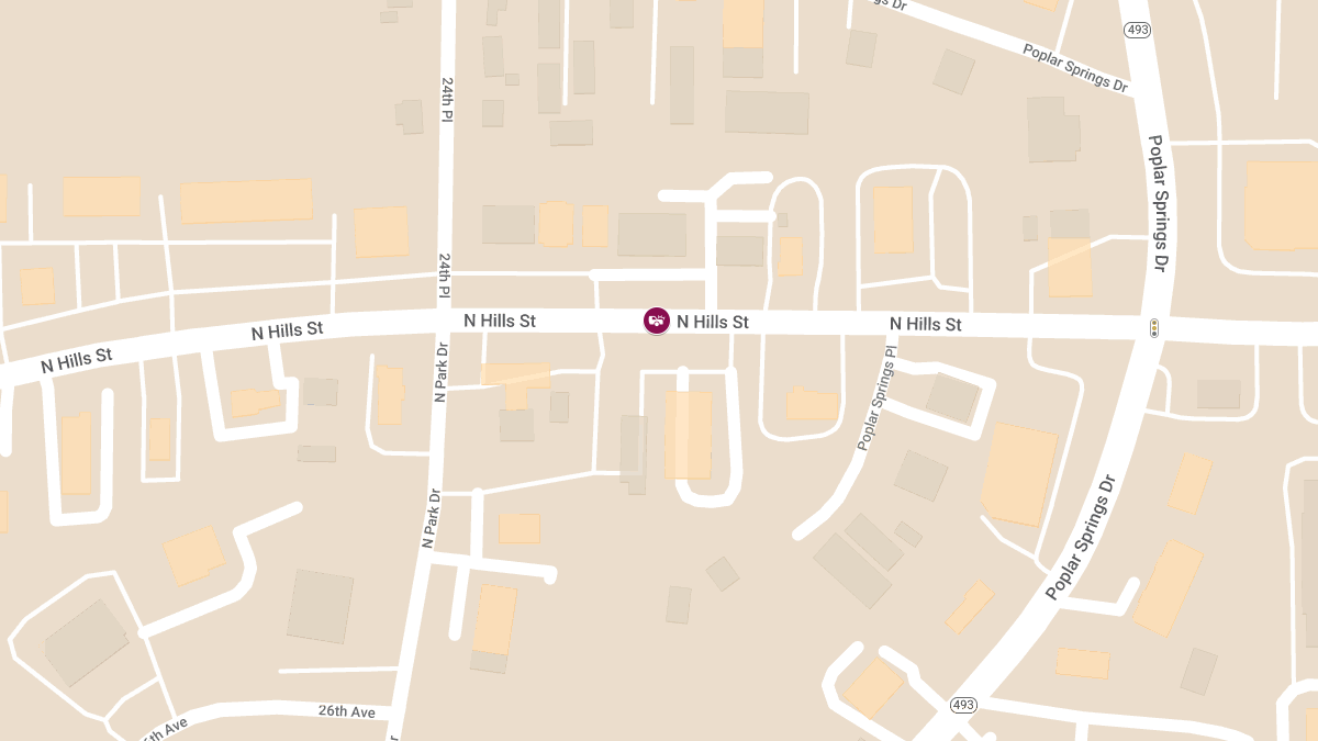 Accident With Injuries on North Hills St Eastbound Near Burger King