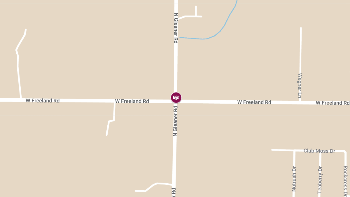 Accident With Injury at Freeland Rd & Gleaner Rd
