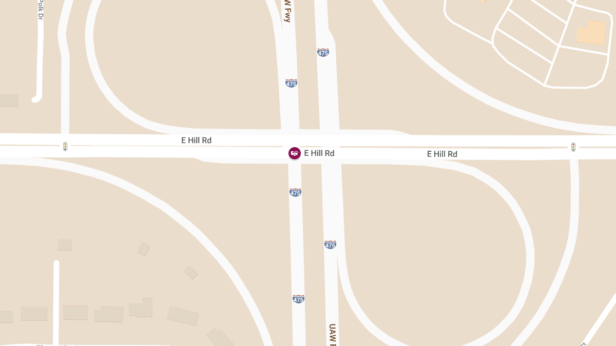 Accident With Injury at NB I-475 & E Hill Rd