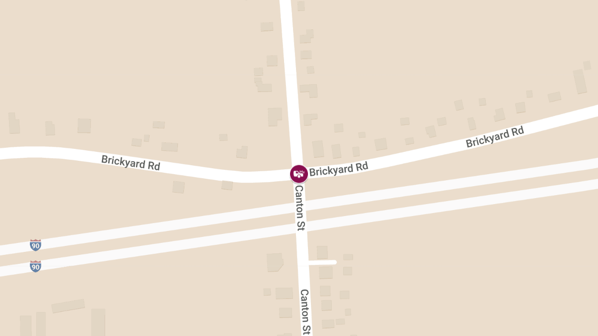 Accident With Possible Injuries at Canton St NB SB & Brickyard Rd