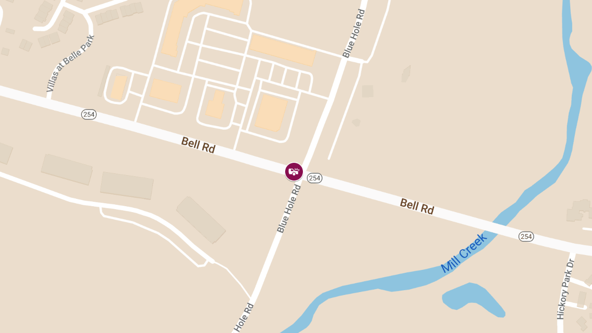 Accident at Bell Rd & Blue Hole Rd Results in Injuries