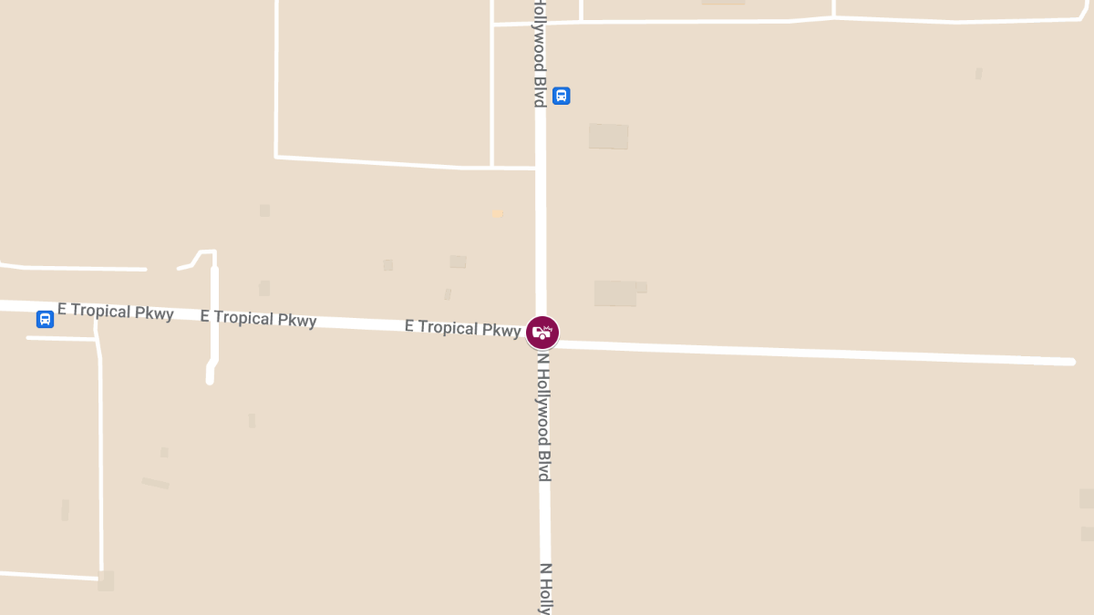 Accident at E Tropical Pkwy & N Hollywood Blvd Leads to Injuries