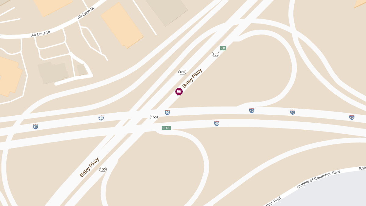 Accident at Exit 6A Briley Pkwy S Near E/B I-40 Airport Exit Causes Injuries