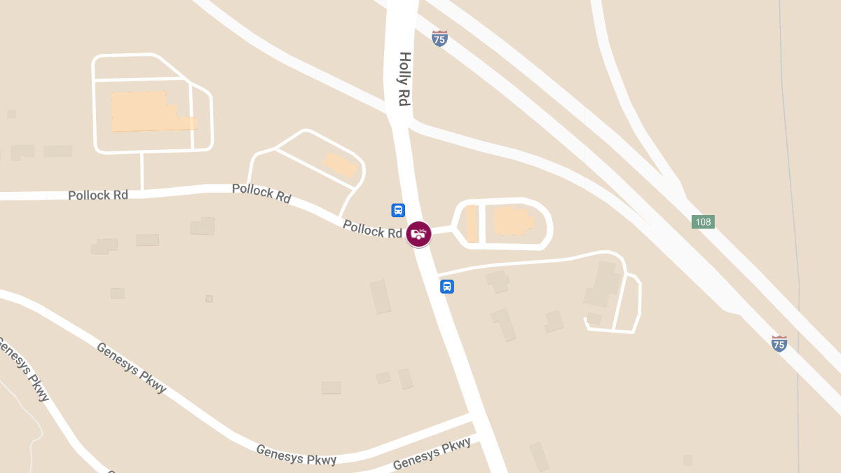 Accident at Holly Rd & Pollock Rd