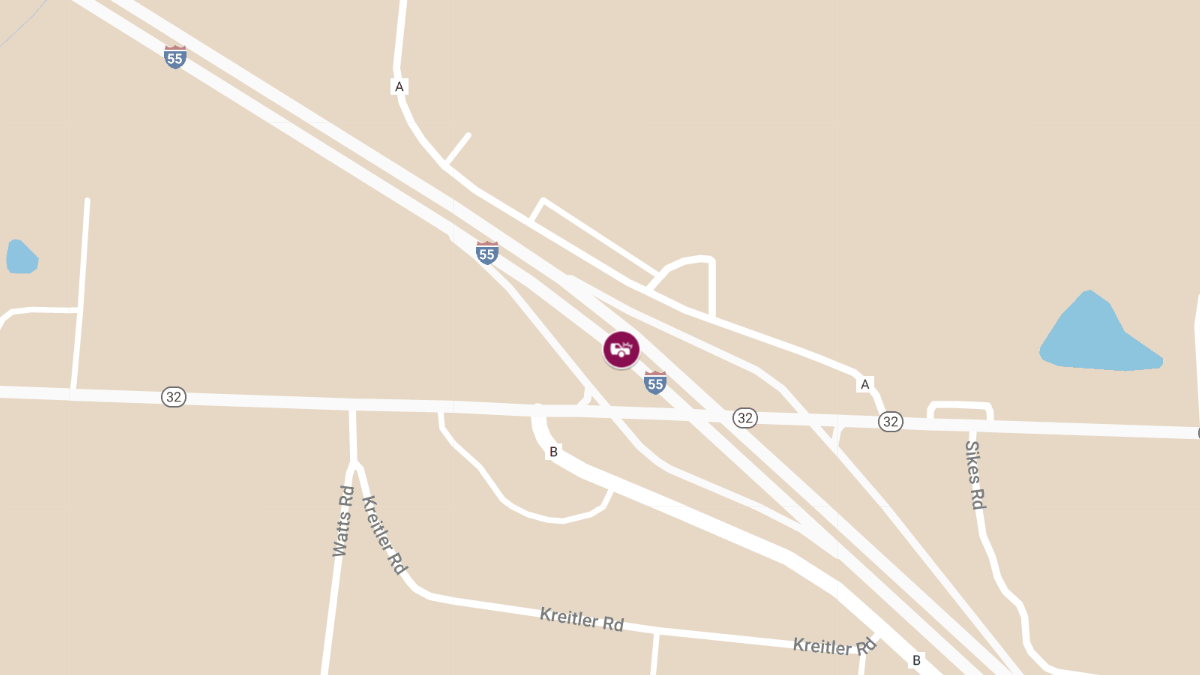 Accident at I-55 NB North of the Ste Genevieve County Line