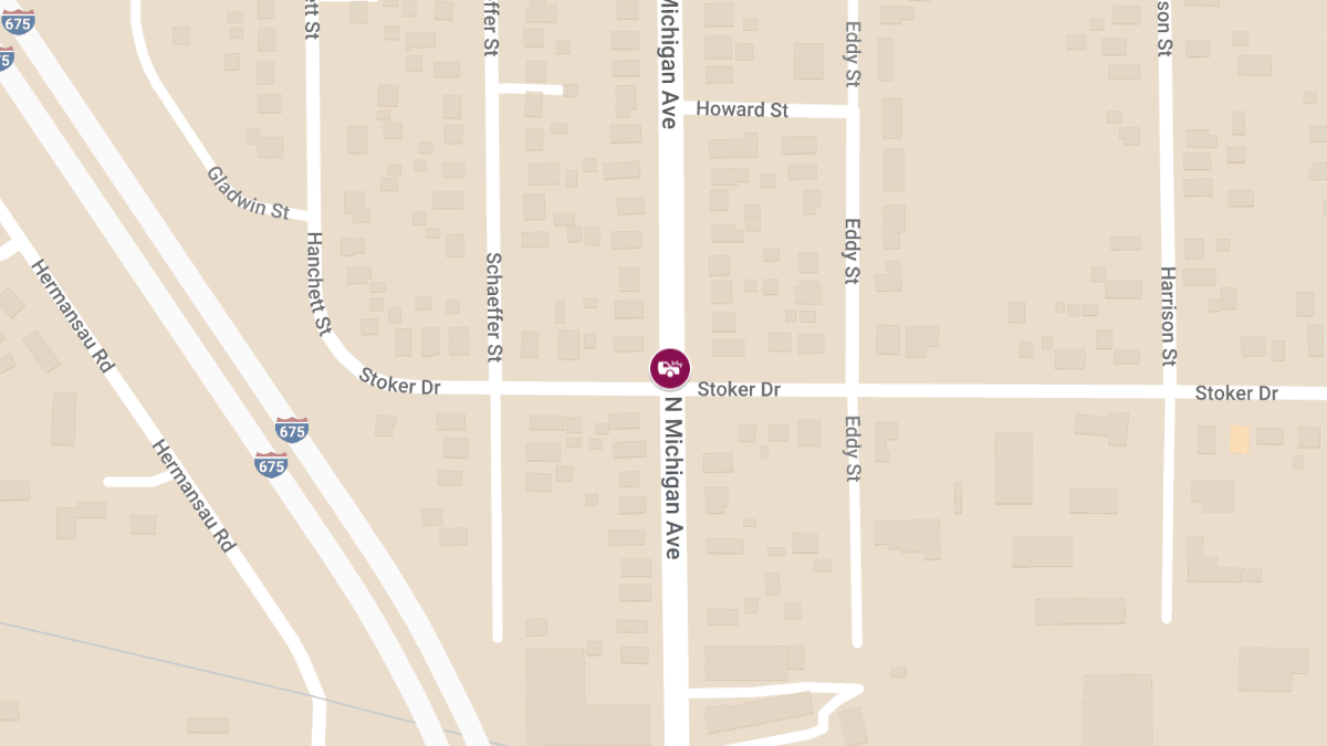 Accident at Michigan Ave & Stoker Rd