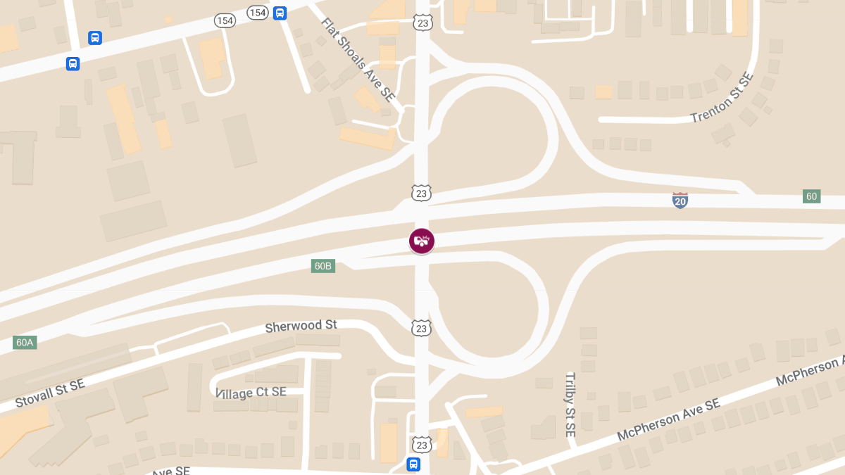 Accident at Moreland Ave SE & I-20 E Results in Injuries