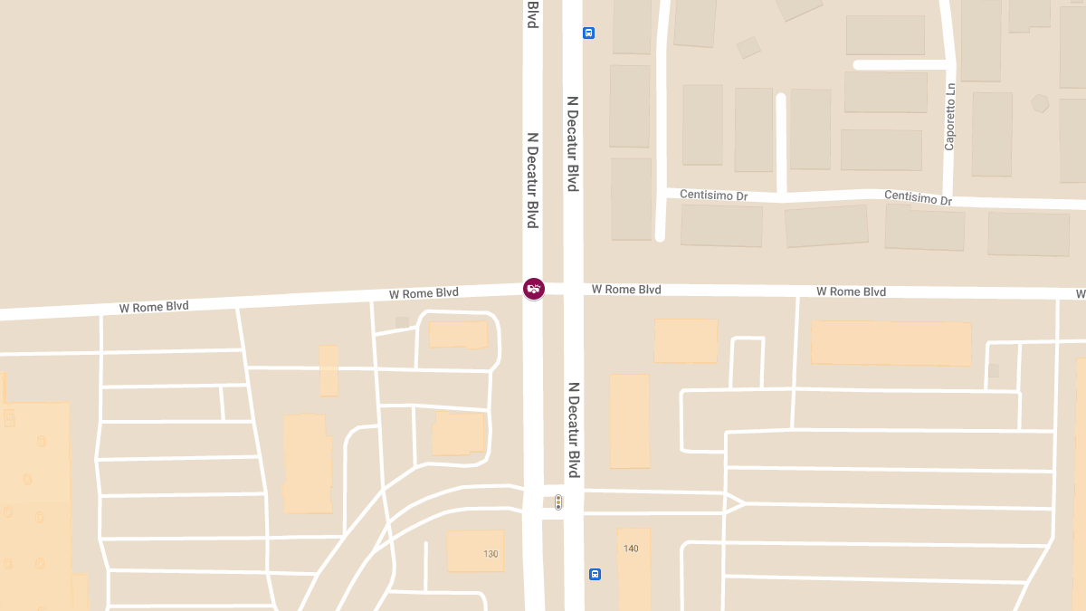 Accident at N Decatur Blvd & W Rome Blvd Causes Injuries