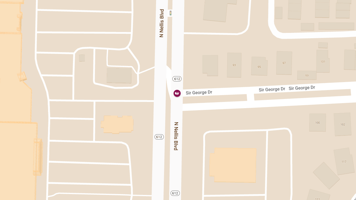 Accident at N Nellis Blvd & Sir George Dr Causes Injuries