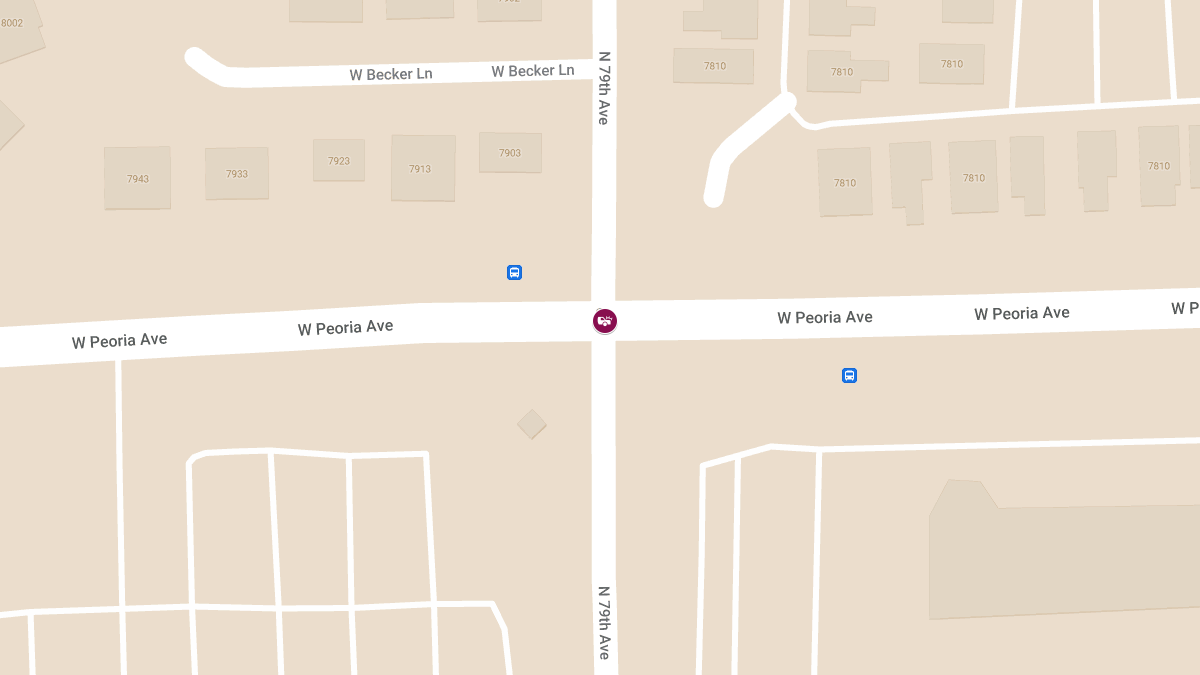 Accident at North 79th Ave and Peoria Ave