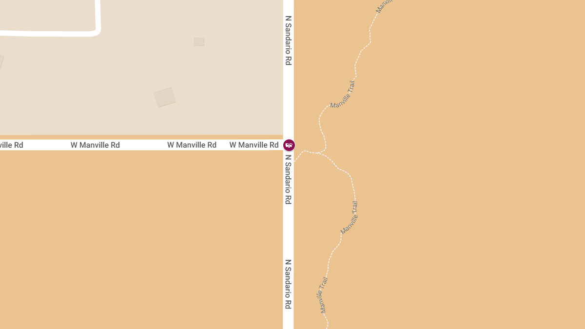 Accident at Sandario Rd & Manville Rd