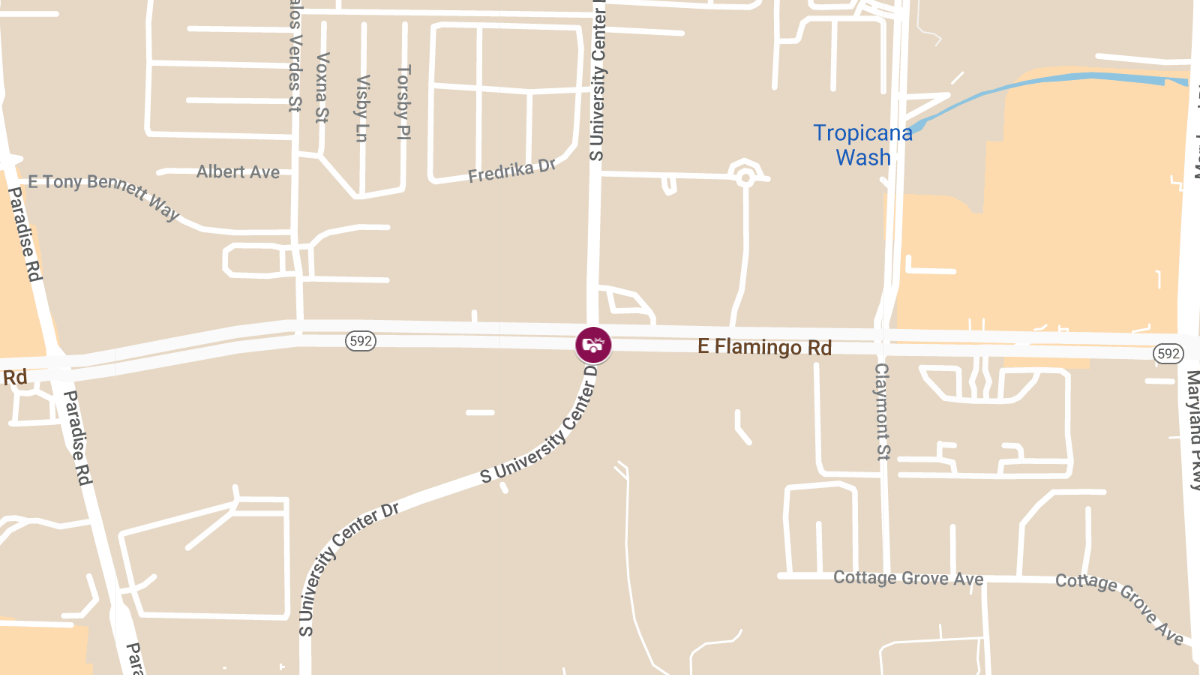 Accident at University Center Dr and E Flamingo Rd Results in Injuries