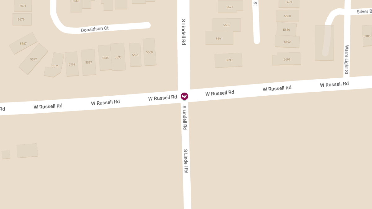 Accident at W Russell Rd & Lindell Rd Causes Injuries