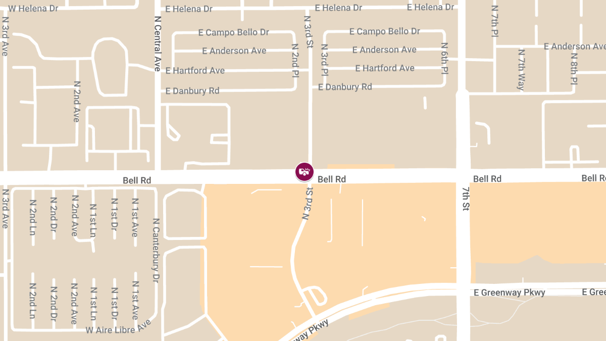 Accident on Bell Rd at N 3rd St
