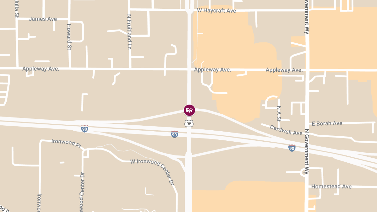 Accident on Hwy 95 Near Car Wash