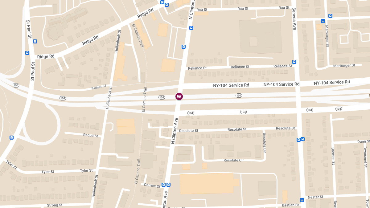 Accident on RT-104 WB at Clinton Ave Causes Injury