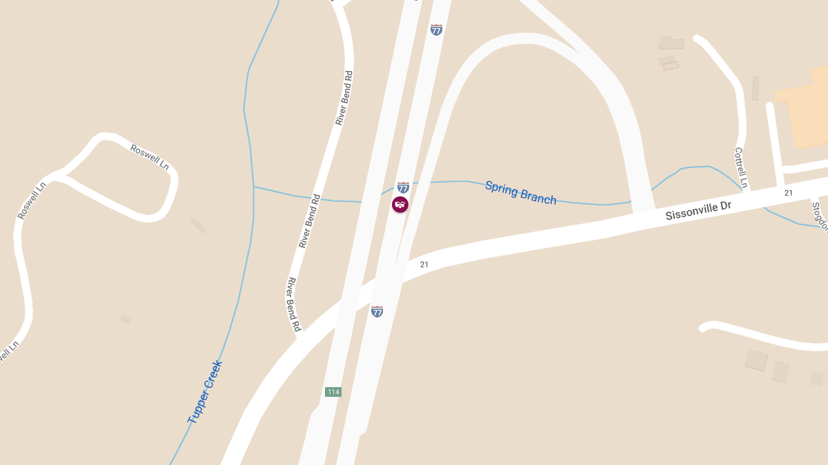 Accident with Injuries at 117 I-77S