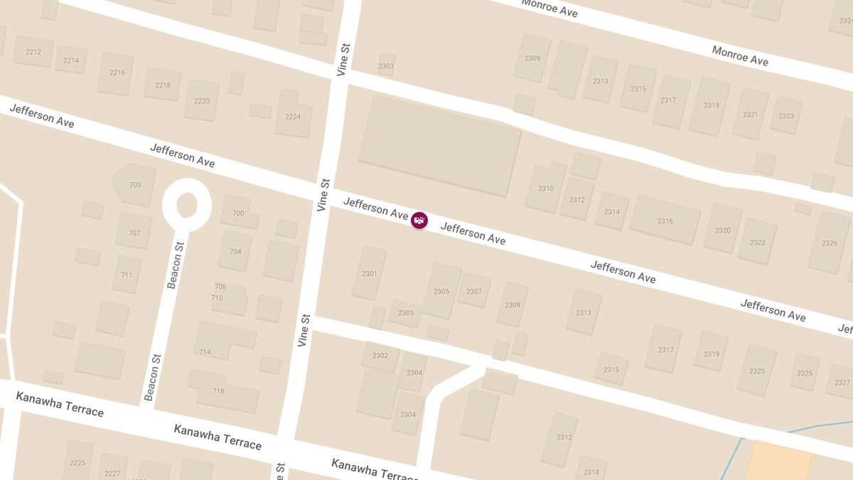Accident with Injuries at 2300 Jefferson Ave