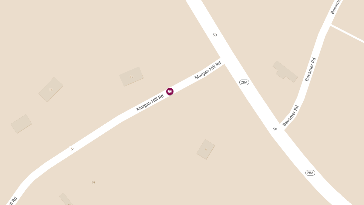 Accident with Injuries at 46 Morgan Hill Rd