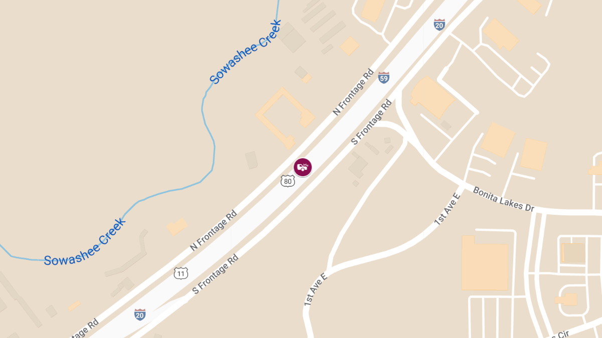 Accident with Injuries at 6500 Block Hwy 80 W
