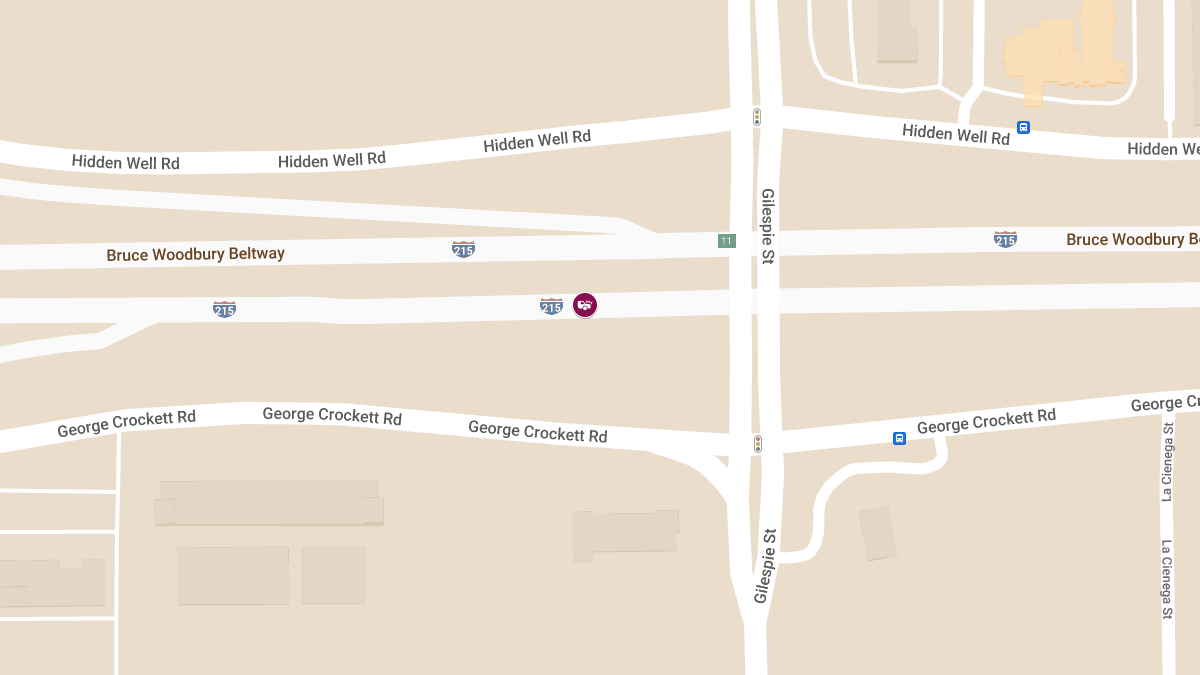 Accident with Injuries at Airport N Connector & E I-215